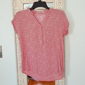 PM Loving Girls' Ladies Blouse Floral Top Coral 14/XS